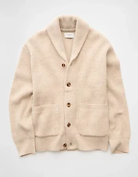 Cardigan châle en tricot épais AE