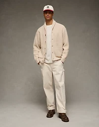 Cardigan châle en tricot épais AE