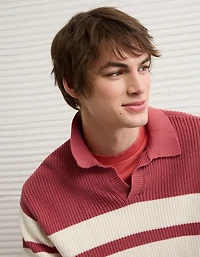 AE Chest Stripe Rugby Sweater