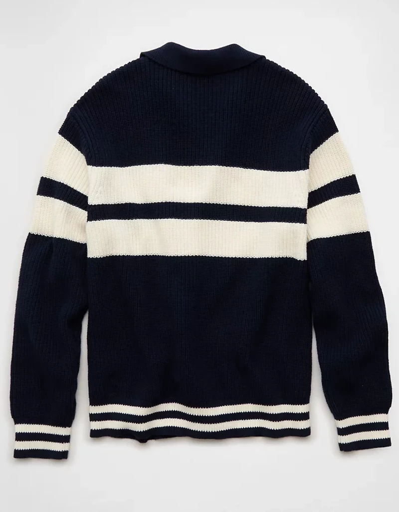 AE Chest Stripe Rugby Sweater