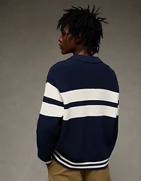 AE Chest Stripe Rugby Sweater