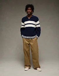 AE Chest Stripe Rugby Sweater