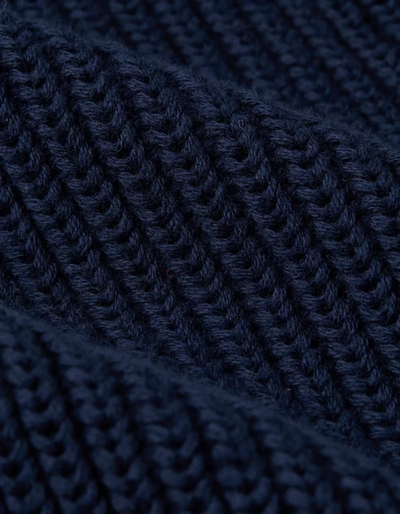 Chandail à capuchon piqué mailles perlées glissière AE