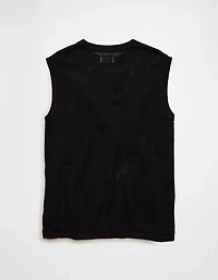 AE Open-Knit Sweater Tank