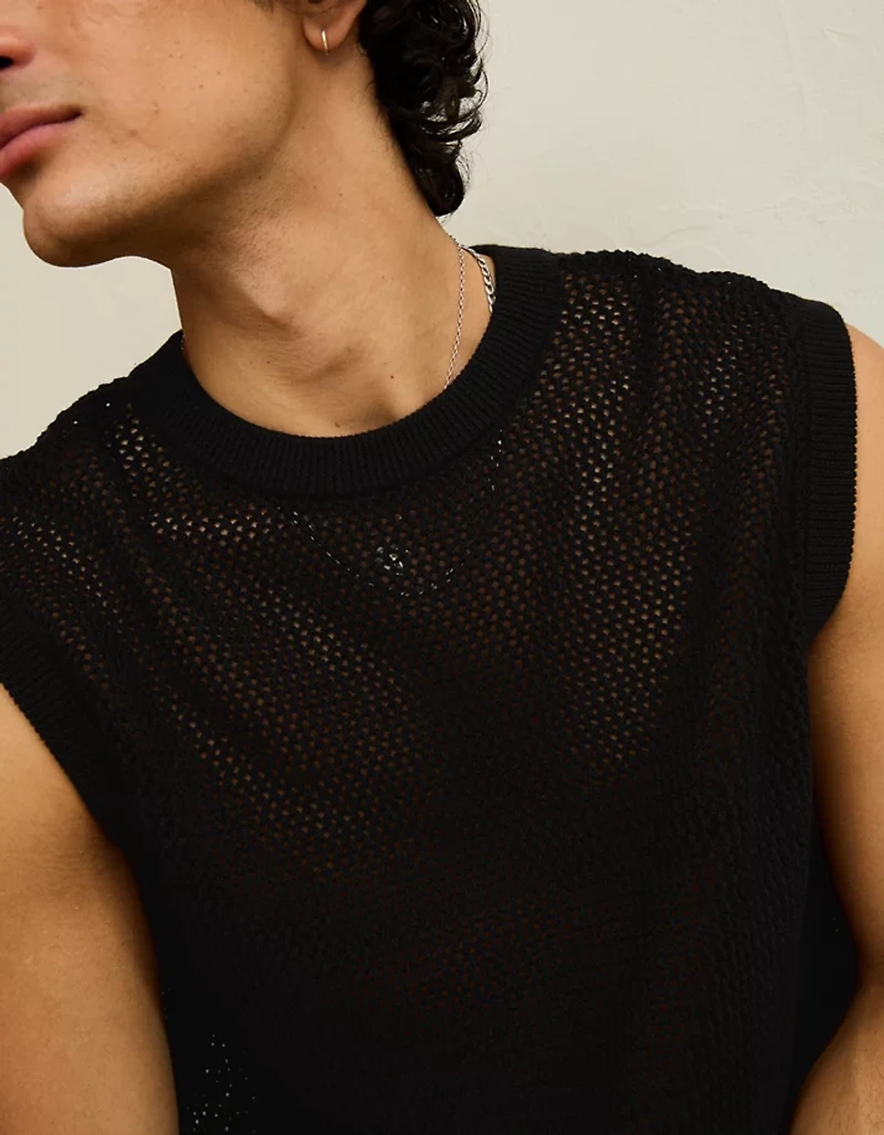 AE Open-Knit Sweater Tank