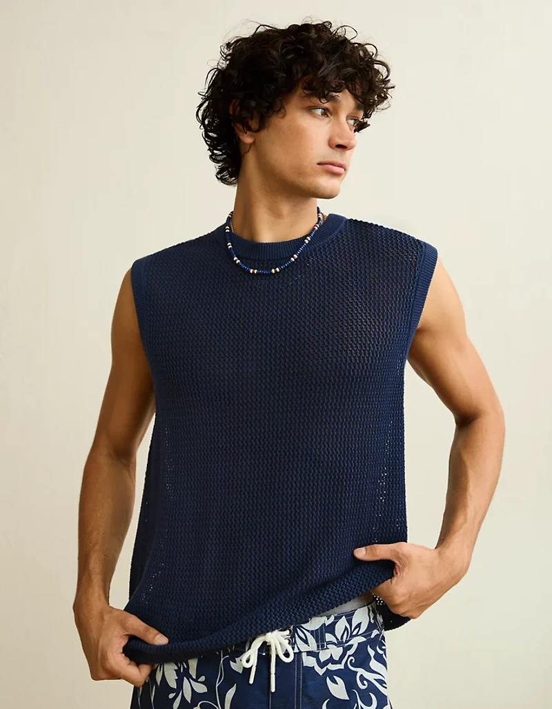 Débardeur en tricot ajouré AE