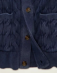 AE Chunky Knit Shawl Cardigan