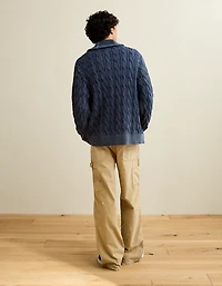 AE Chunky Knit Shawl Cardigan