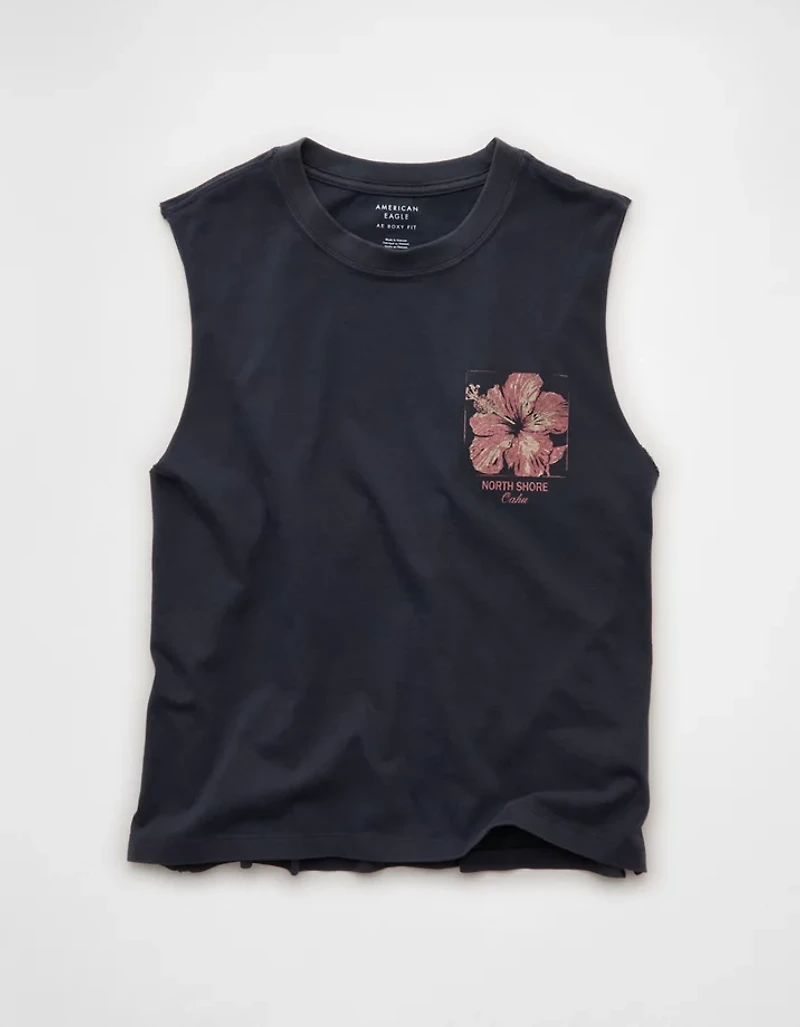 AE Boxy Destination Graphic Tank Top