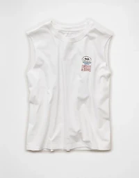 AE Boxy Destination Graphic Muscle Tank Top