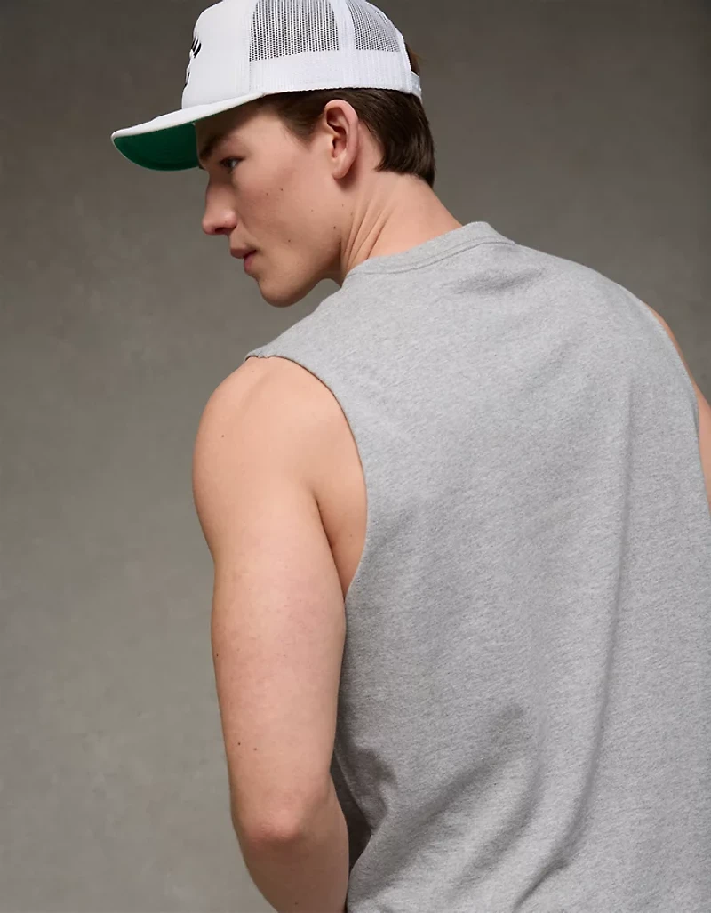 AE Boxy Fit Destination Graphic Tank Top