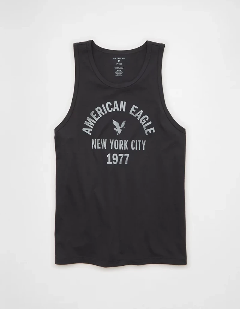 AE Standard Fit Lightweight Logo Graphic Tank Top