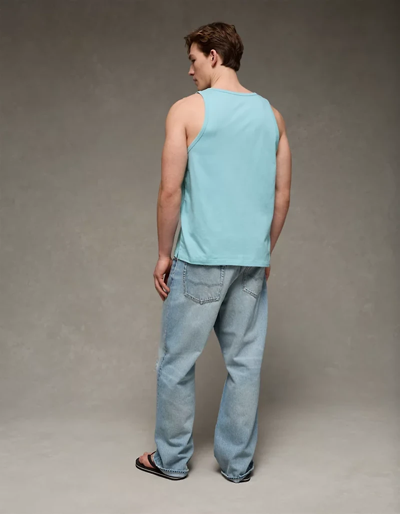 AE Standard Fit Lightweight Logo Graphic Tank Top