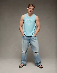 AE Standard Fit Lightweight Logo Graphic Tank Top