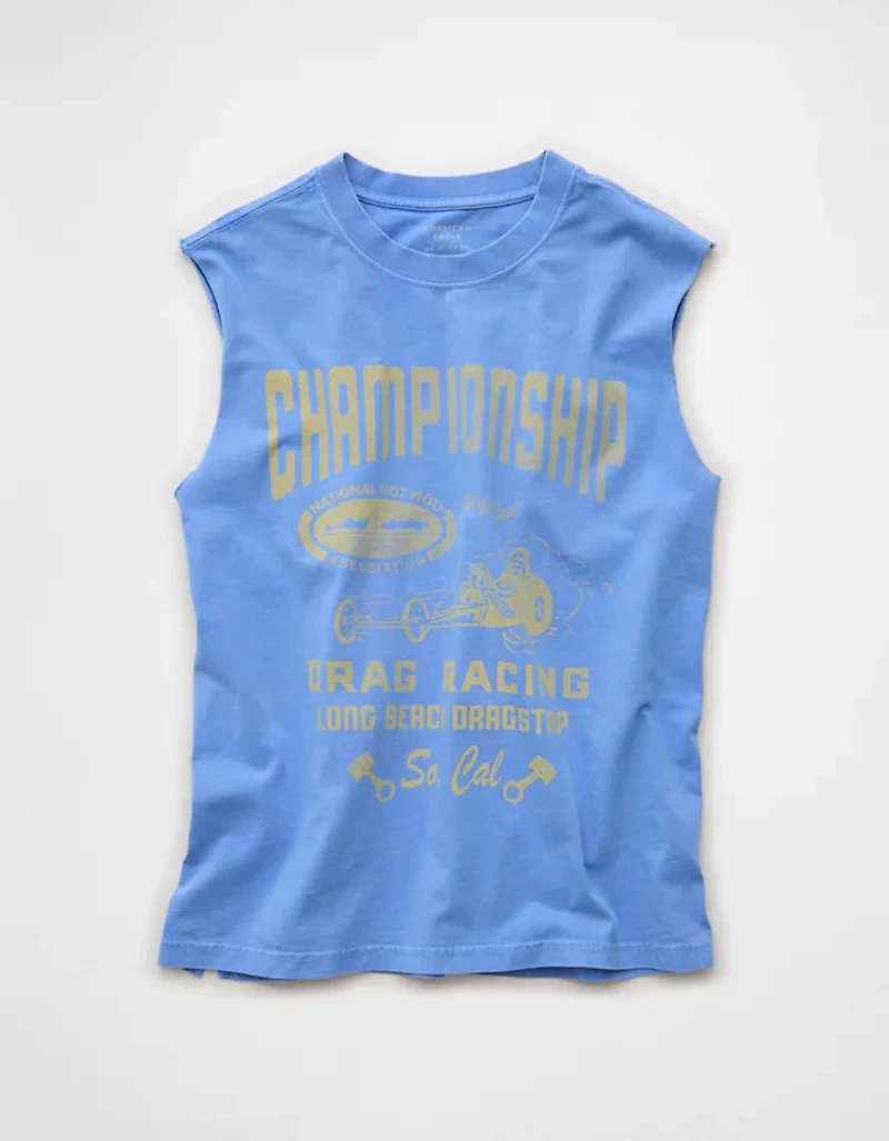 AE Boxy Hot Rod Graphic Muscle Tank Top