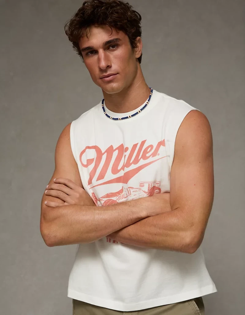 AE Boxy Miller Raching Graphic Tank Top