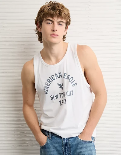 Débardeur léger de coupe standard à image et logo AE