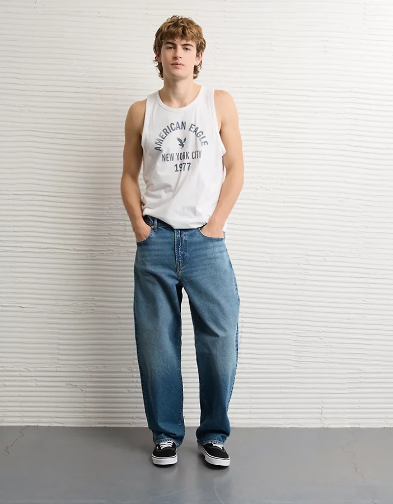 Débardeur léger de coupe standard à image et logo AE