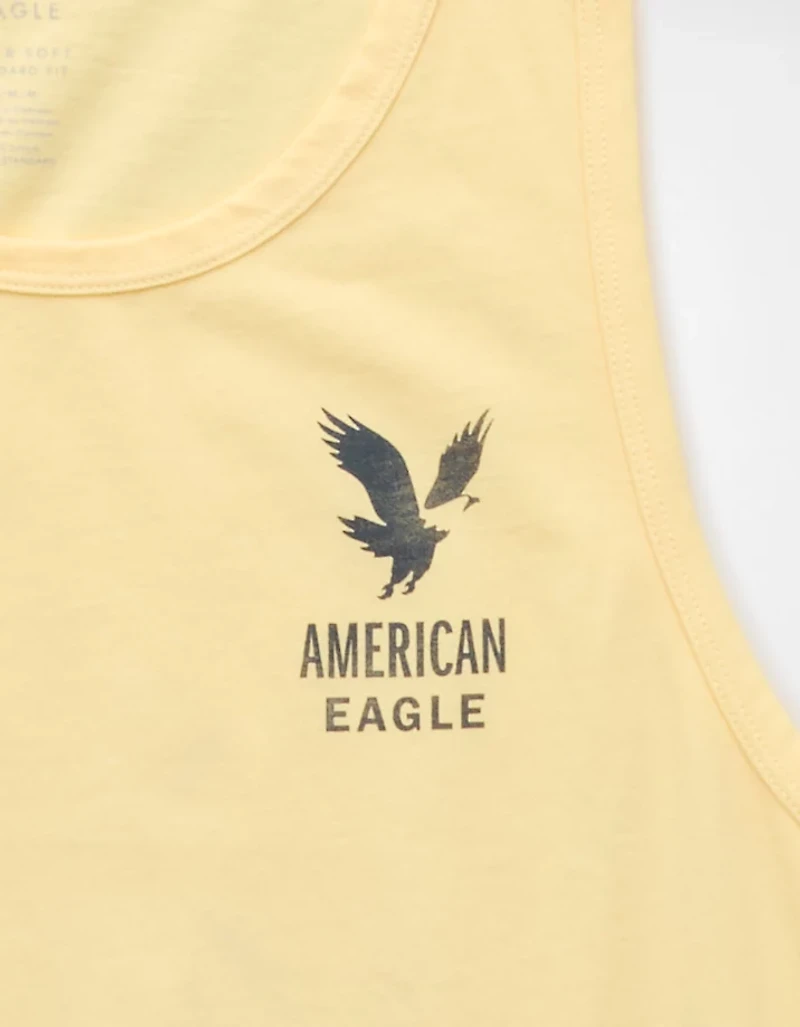 AE Standard Fit Lightweight Logo Graphic Tank Top