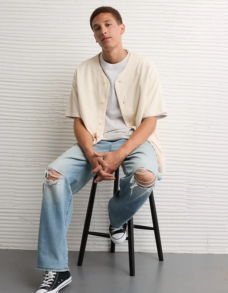 AE Button-Up Baseball T-Shirt