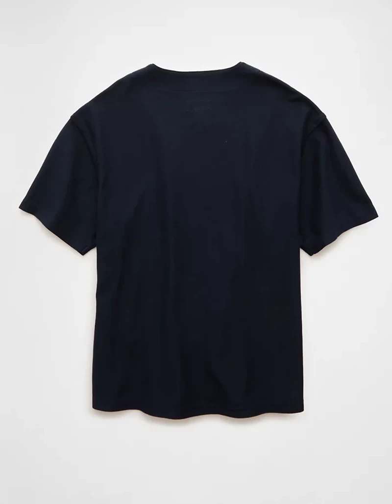 T-shirt de baseball boutonné AE