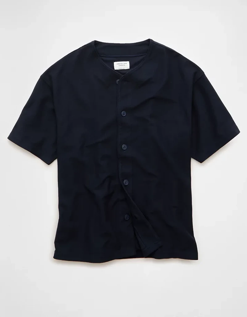 T-shirt de baseball boutonné AE