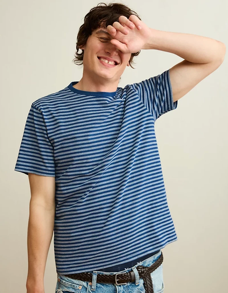 AE Standard Fit Indigo T-Shirt