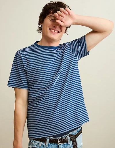 AE Standard Fit Indigo T-Shirt