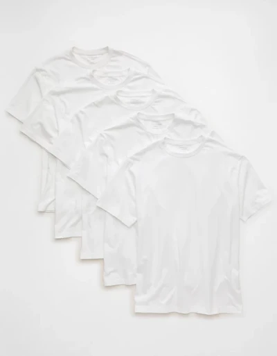Emballage de 5 t-shirts coupe standard style déjà porté AE
