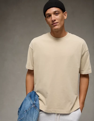 AE Boxy Sueded Jersey T-Shirt