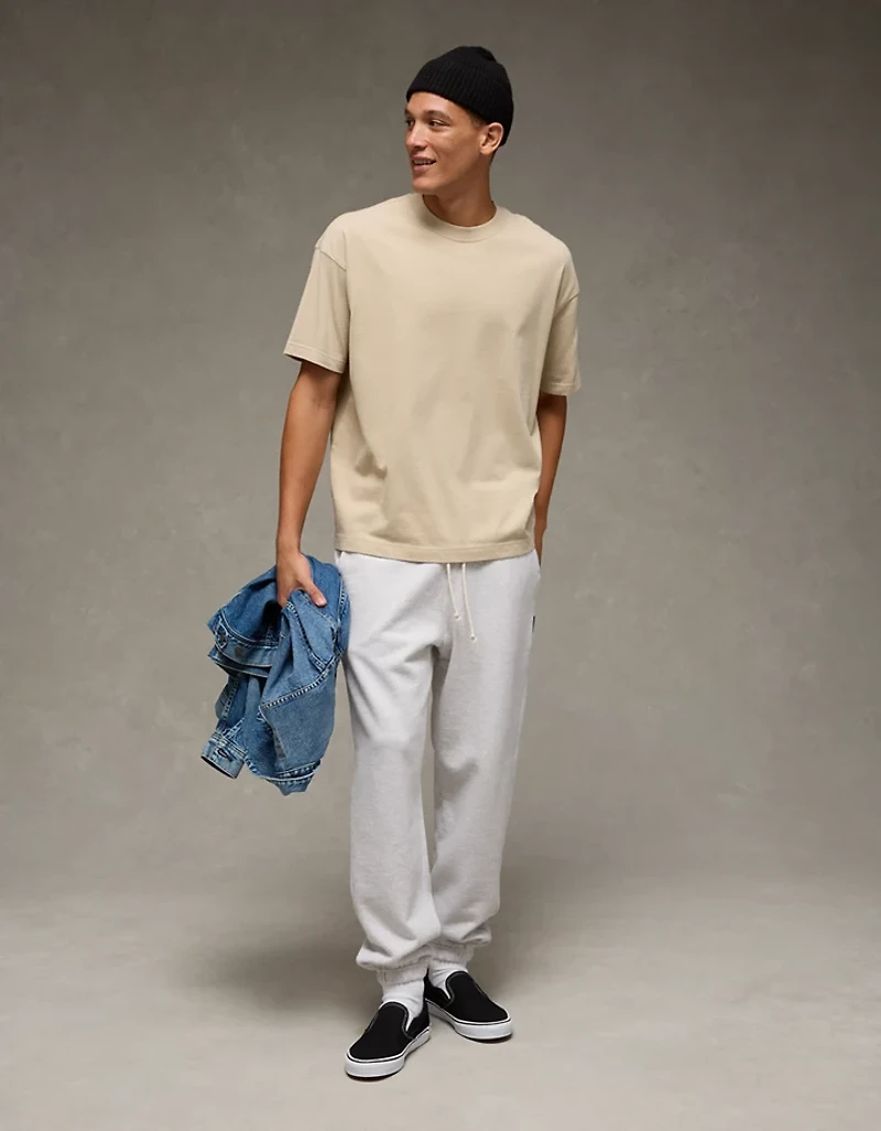 AE Boxy Sueded Jersey T-Shirt