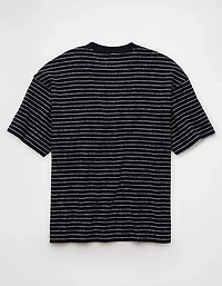 AE Boxy Textured Striped T-Shirt