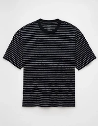 AE Boxy Textured Striped T-Shirt