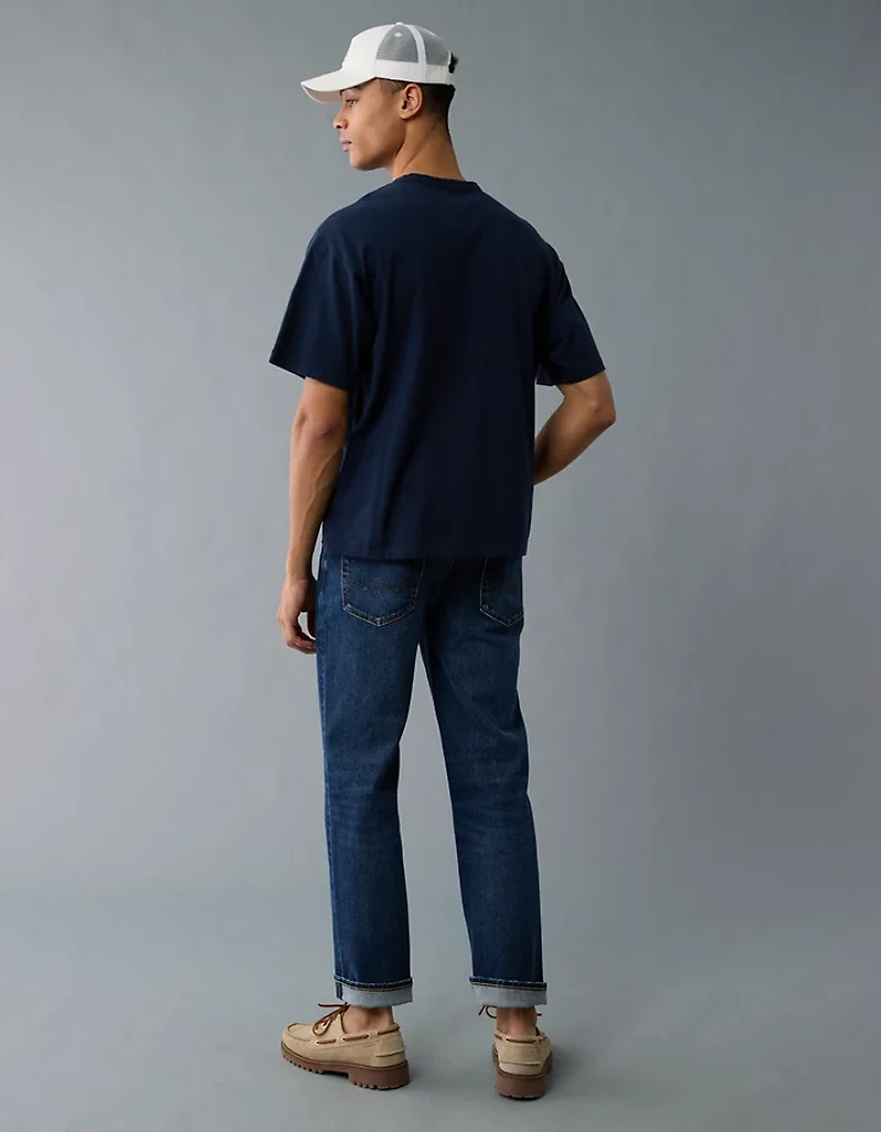 AE Boxy Linen-Blend T-Shirt