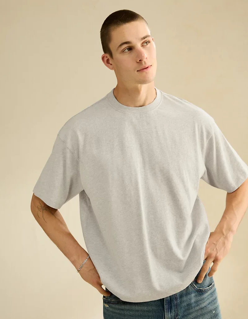 AE Boxy Fit Sueded Jersey T-Shirt