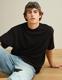 AE Boxy Fit Sueded Jersey T-Shirt