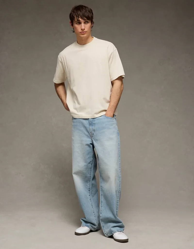 AE Boxy Fit Sueded Jersey T-Shirt