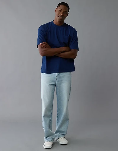 T-shirt droit indigo AE