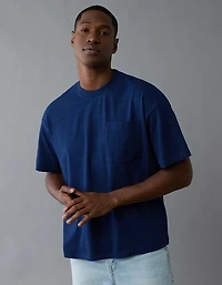 T-shirt droit indigo AE