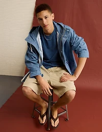 AE Boxy Indigo Striped T-Shirt