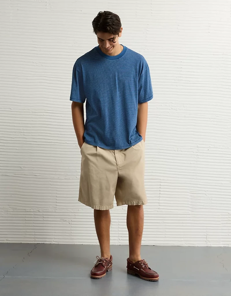 AE Boxy Indigo Striped T-Shirt