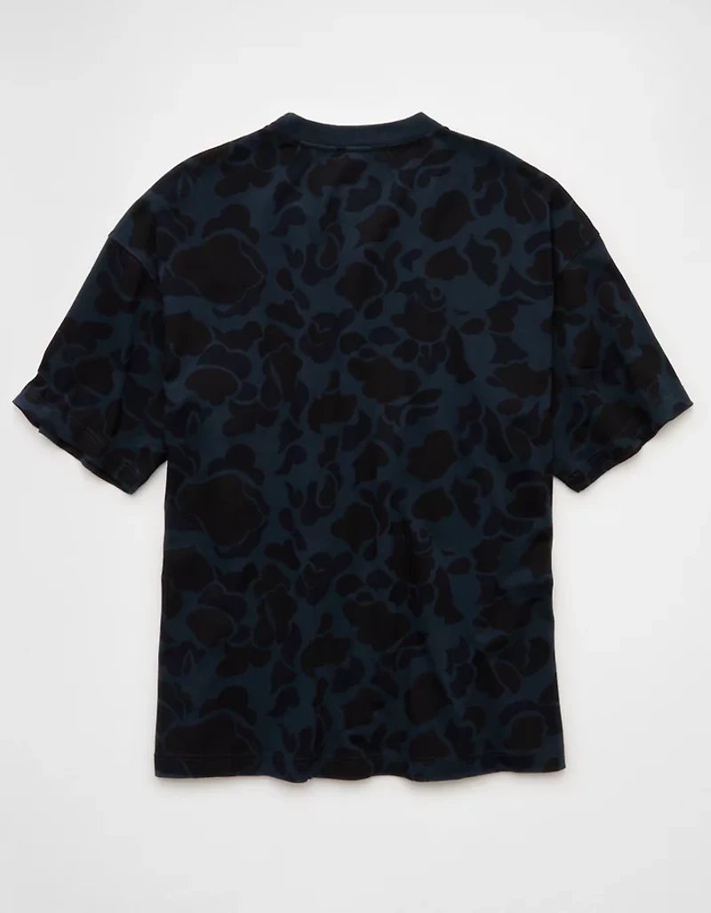 AE Boxy Sueded Camo Jersey T-Shirt