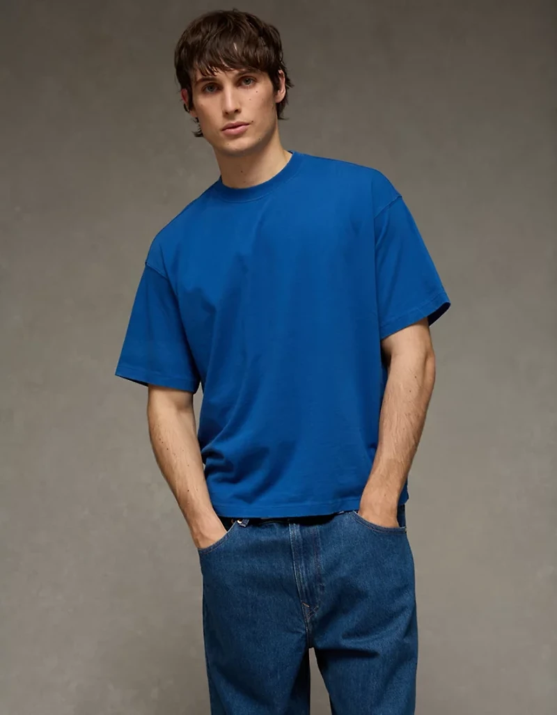 AE Boxy Sueded Jersey T-Shirt