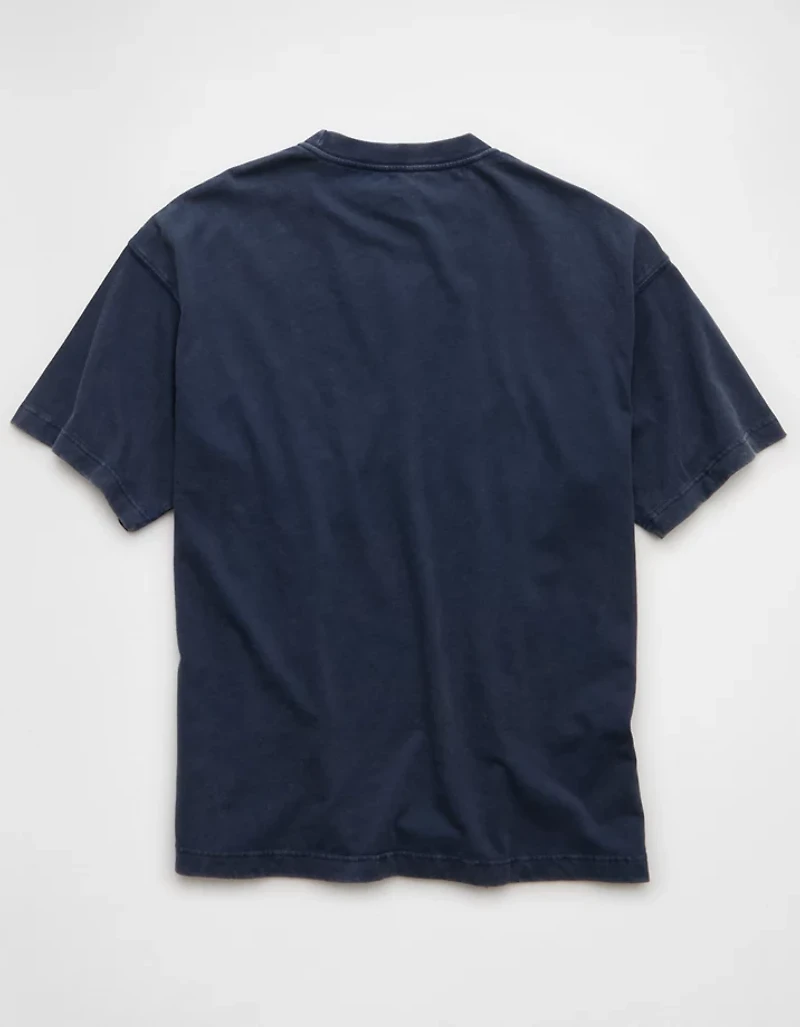 T-shirt en jersey suédé à coupe droite AE