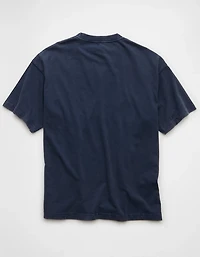 T-shirt en jersey suédé à coupe droite AE