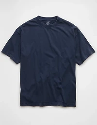 T-shirt en jersey suédé à coupe droite AE