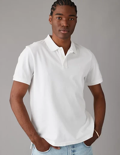 AE Lived-In Pique Polo Shirt