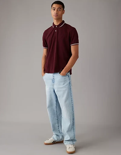 AE Lived-In Pique Polo Shirt