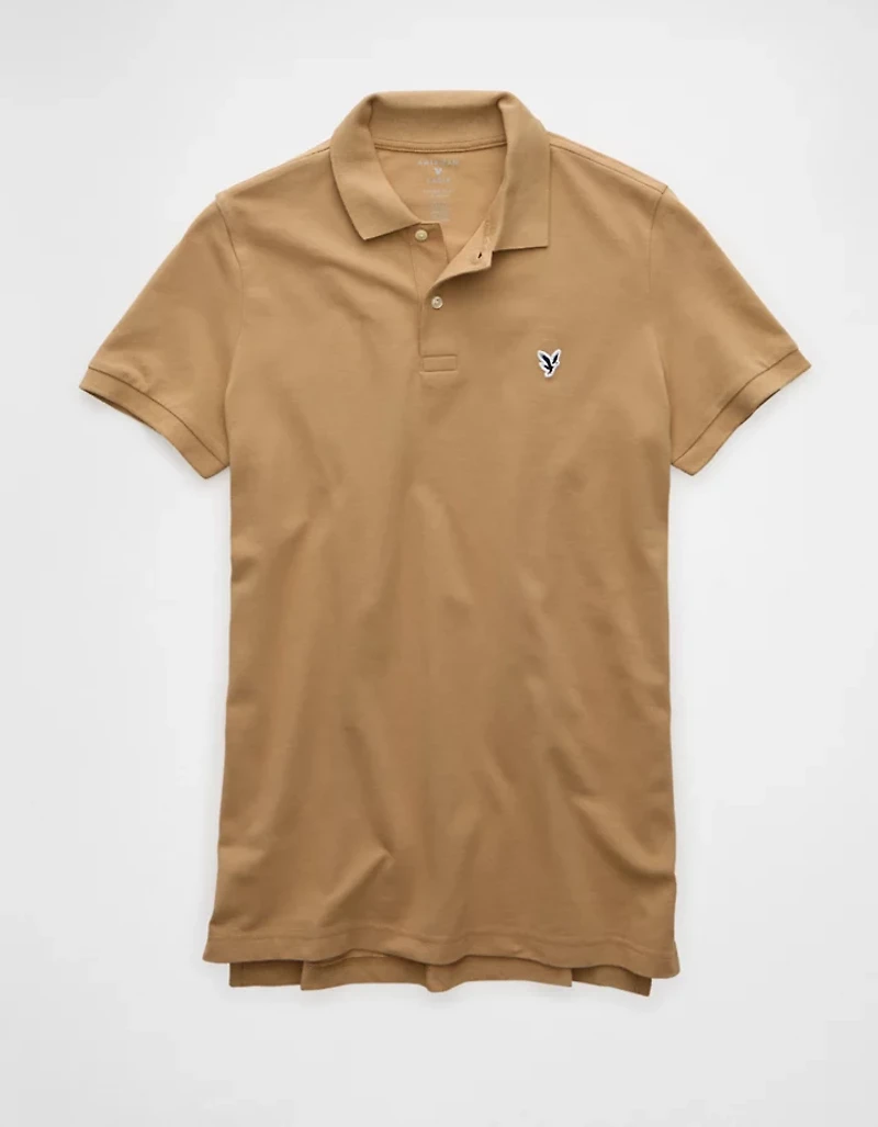 AE Lived-In Slim Fit Pique Polo Shirt