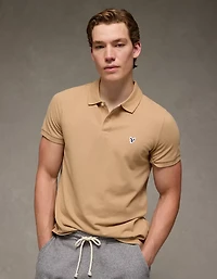 AE Lived-In Slim Fit Pique Polo Shirt